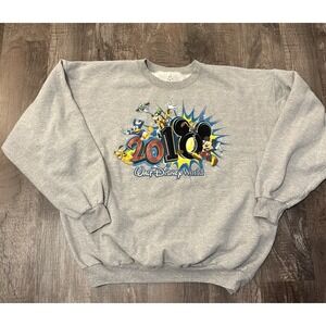 Vtg 2010 Disney World Crew‎ Neck Sweatshirt Xlarge